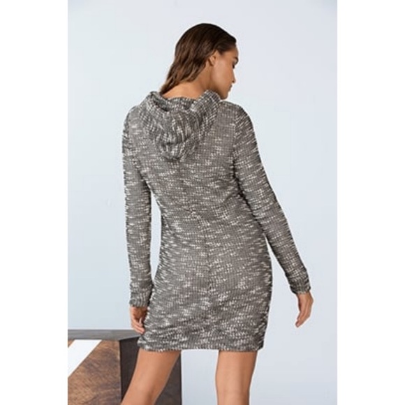 Fabletics Yukon Effortlessly Cozy Gray Marled Mini Sweater Dress Size S NWT - Picture 15 of 15